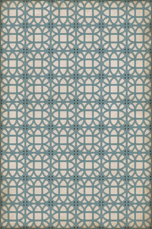 Vintage Vinyl Rug - Lamerie Lattice - James Geddy