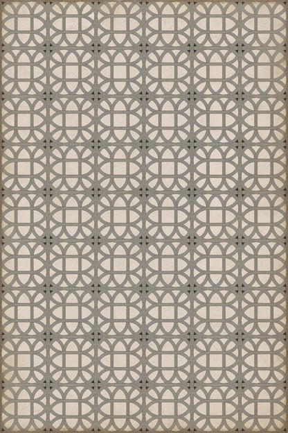 Vintage Vinyl Rug - Lamerie Lattice - Joseph Ward