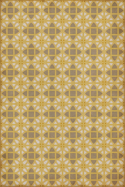 Vintage Vinyl Rug - Lamerie Lattice - William Plummer