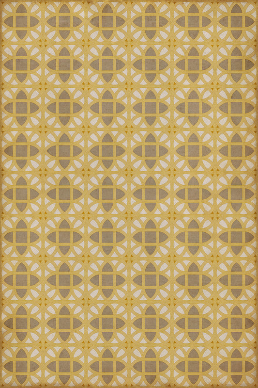 Vintage Vinyl Rug - Lamerie Lattice - William Plummer