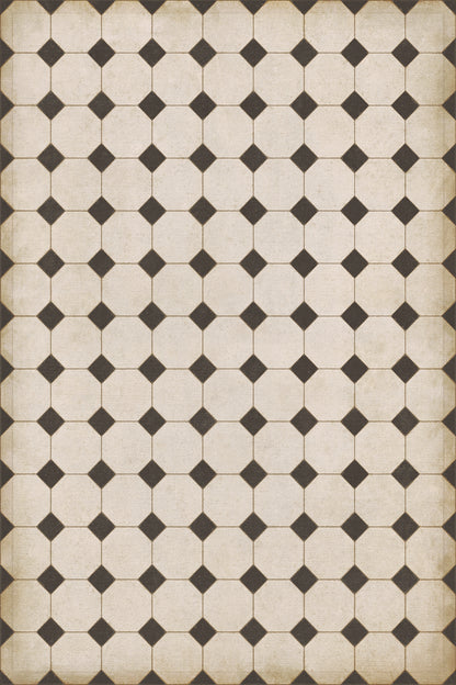 Vintage Vinyl Rug - Octagons - Adams