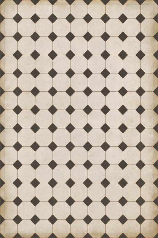 Vintage Vinyl Rug - Octagons - Adams