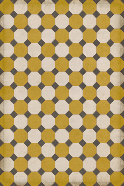 Vintage Vinyl Rug - Octagons - Jefferson