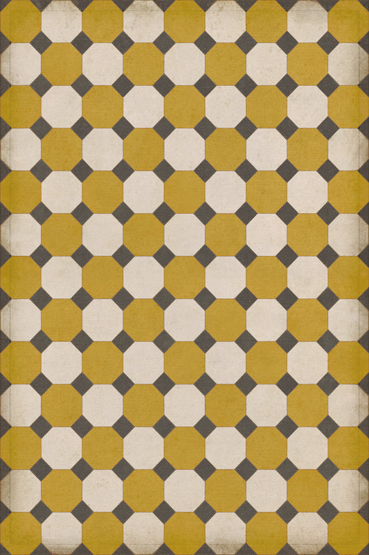 Vintage Vinyl Rug - Octagons - Jefferson
