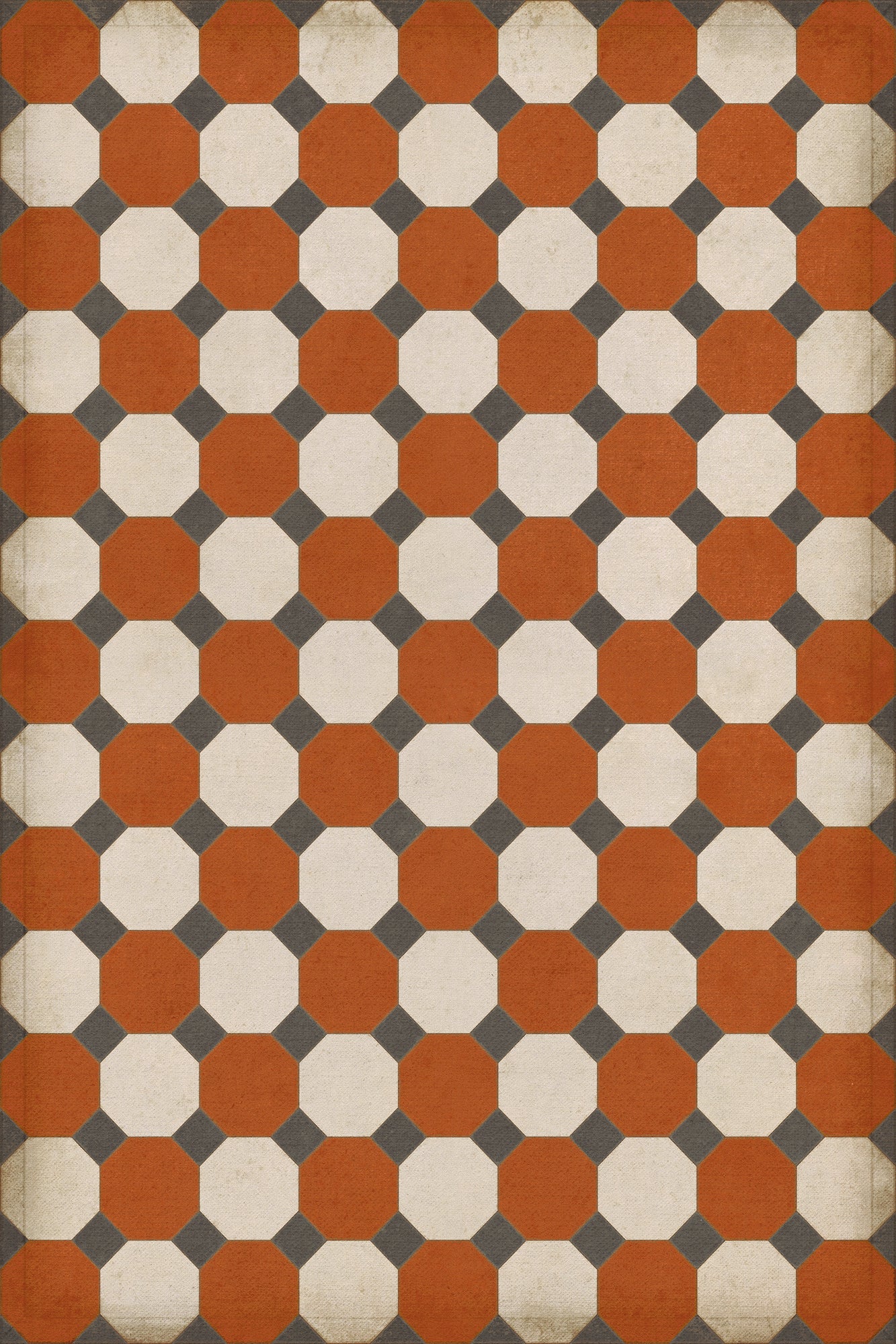 Vintage Vinyl Rug - Octagons - Lee
