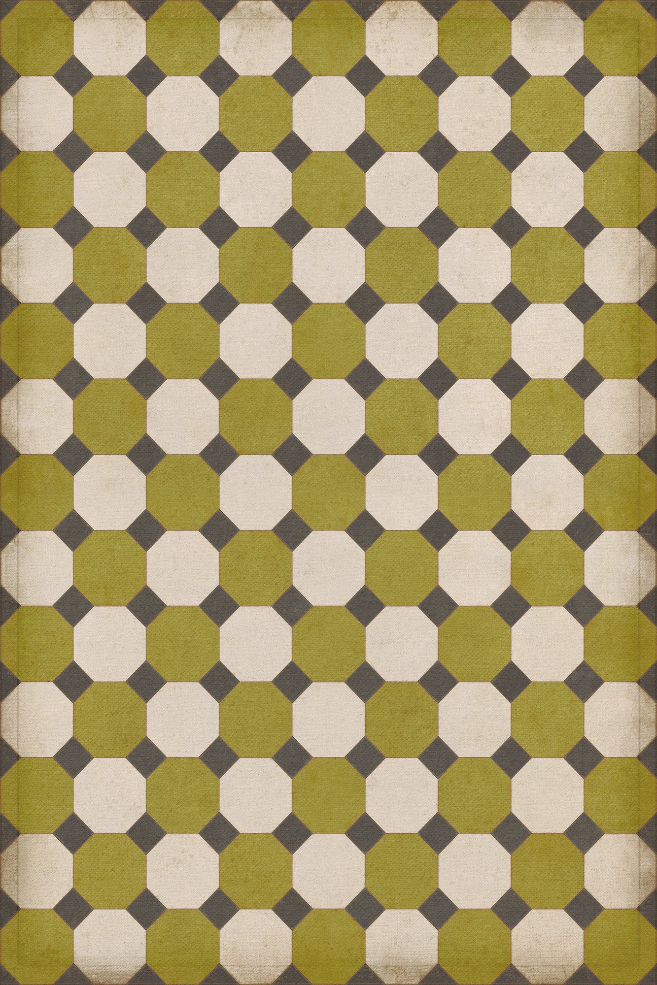 Vintage Vinyl Rug - Octagons - Sherman