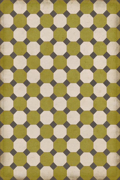 Vintage Vinyl Rug - Octagons - Sherman
