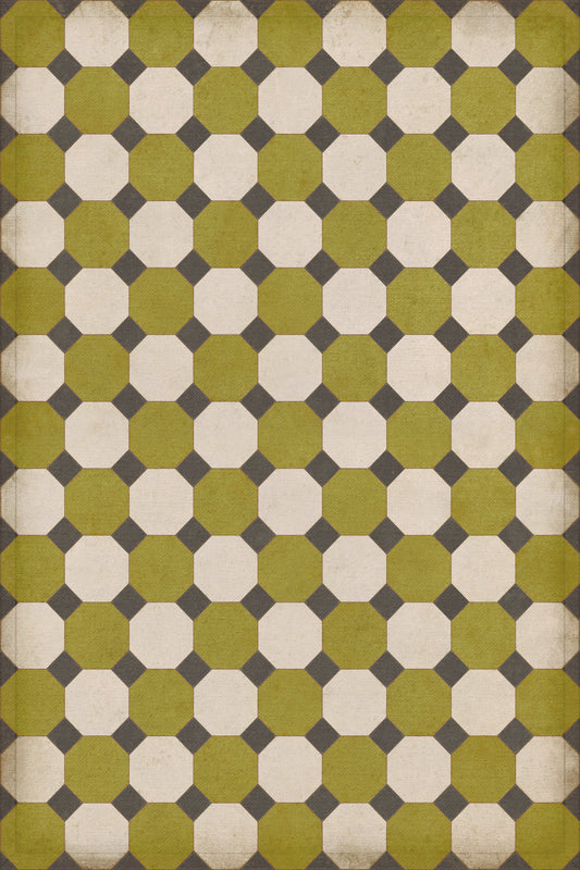 Vintage Vinyl Rug - Octagons - Sherman