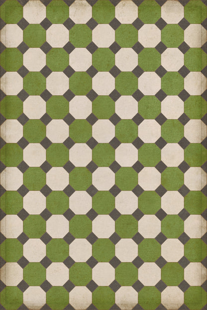 Vintage Vinyl Rug - Octagons - Wythe