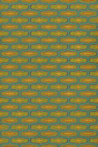 Vintage Vinyl Rug - Wavy Lines - Defoe