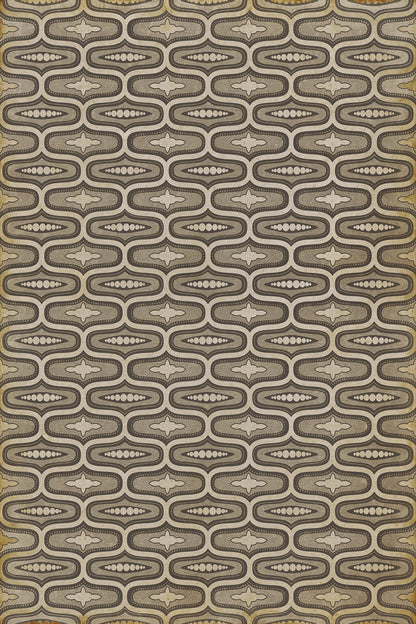Vintage Vinyl Rug - Wavy Lines - Richardson