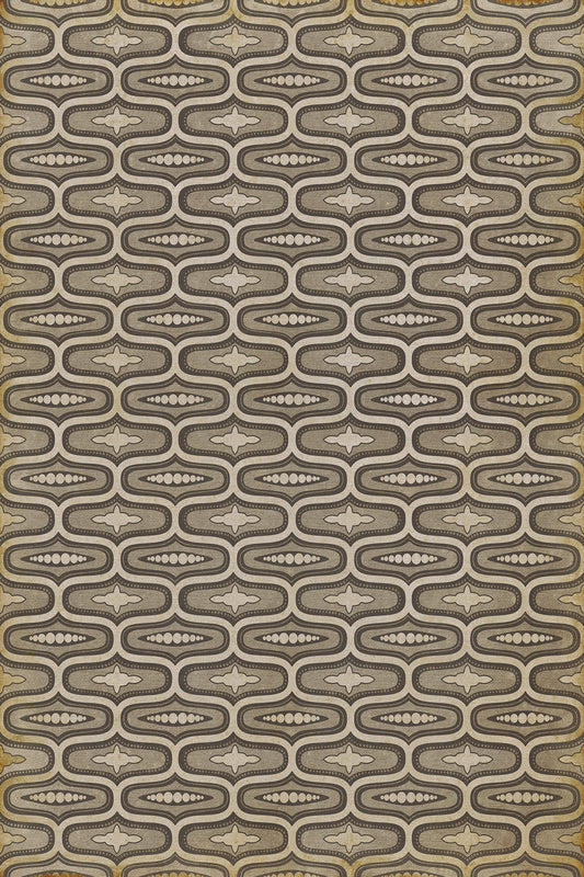 Vintage Vinyl Rug - Wavy Lines - Richardson