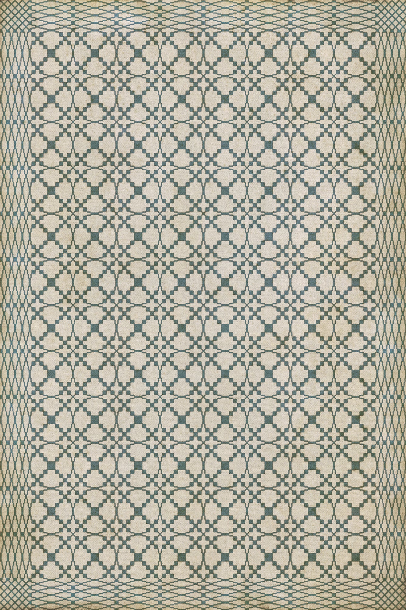 Vintage Vinyl Rug - Woven - Augusta Est 1738