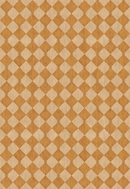 Vintage Vinyl Rug - Compass Diamond - Garden Grove