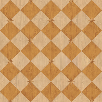 Vintage Vinyl Rug - Compass Diamond - Garden Grove