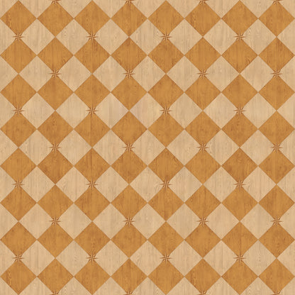 Vintage Vinyl Rug - Compass Diamond - Garden Grove