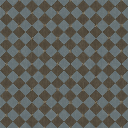 Vintage Vinyl Rug - Compass Diamond - Garden Soirée