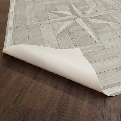 Vintage Vinyl Rug - 18th Century Joinery - Everlasting Grain