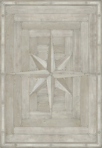 Vintage Vinyl Rug - 18th Century Joinery - Everlasting Grain