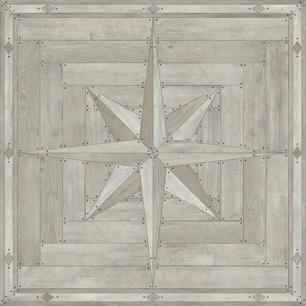 Vintage Vinyl Rug - 18th Century Joinery - Everlasting Grain