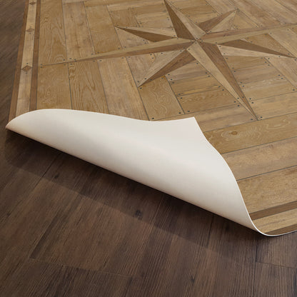 Vintage Vinyl Rug - 18th Century Joinery - Woodworking