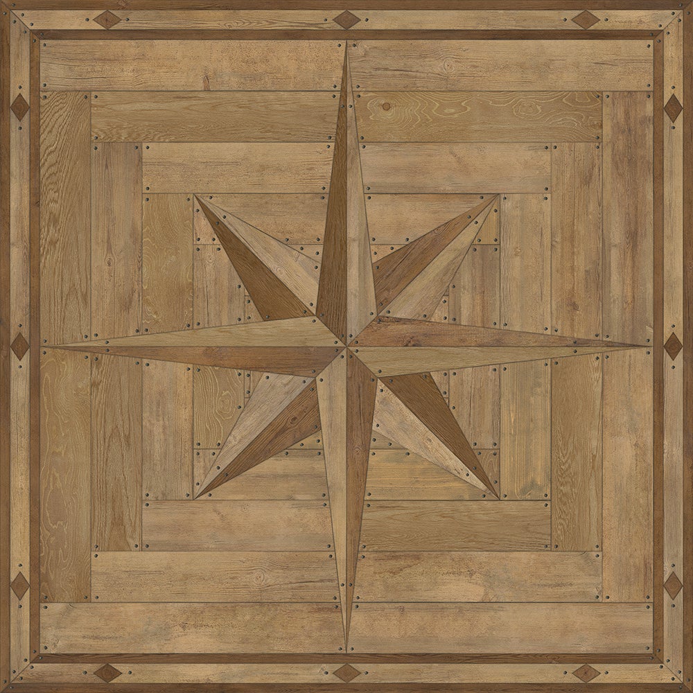 Vintage Vinyl Rug - 18th Century Joinery - Woodworking