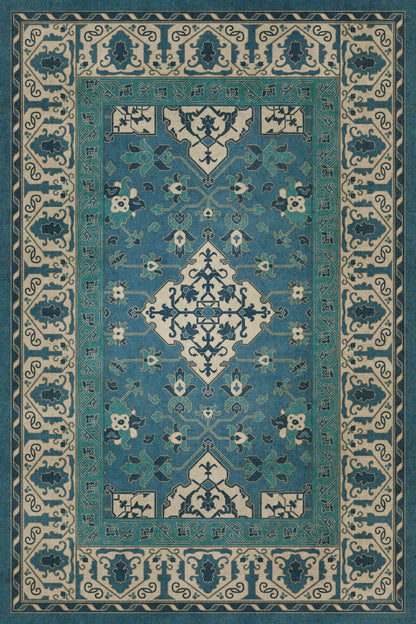 Vintage Vinyl Rug - Star Ushak - Calm Shades