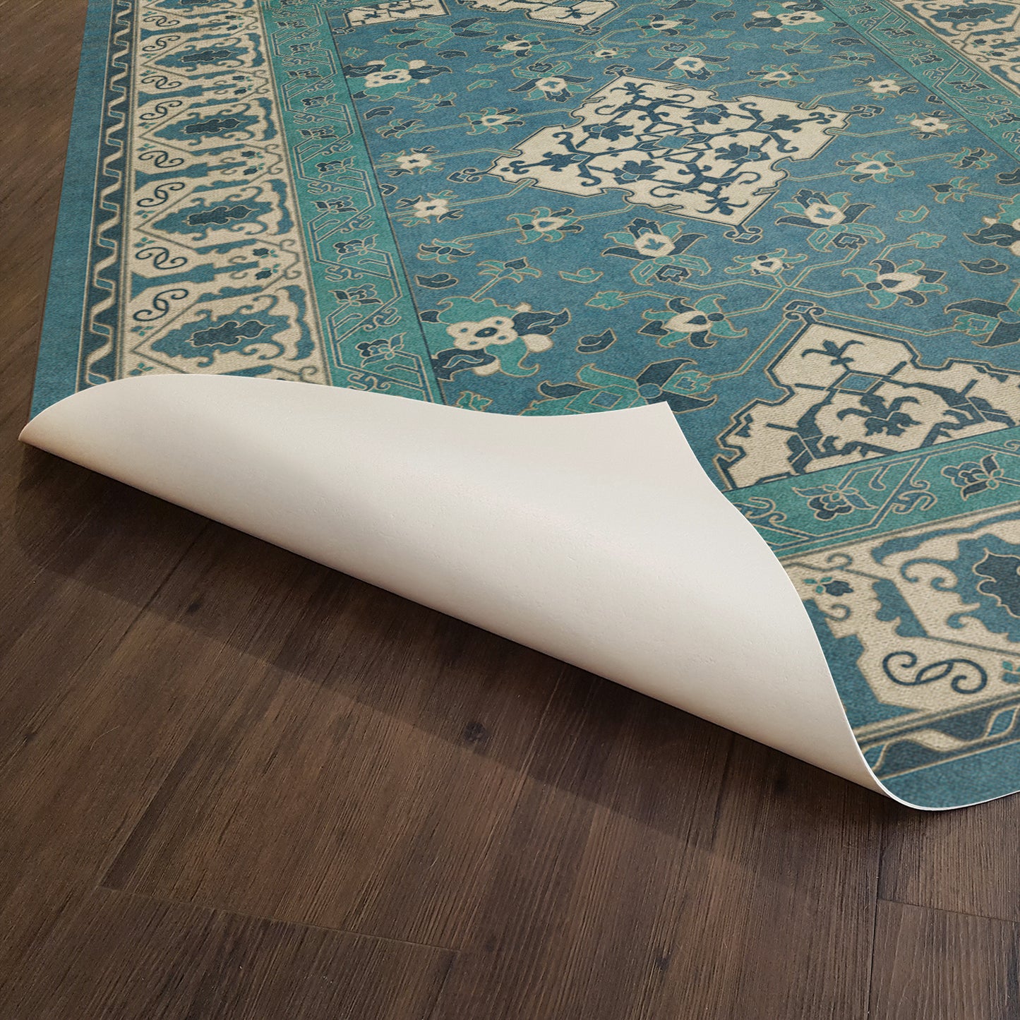 Vintage Vinyl Rug - Star Ushak - Calm Shades