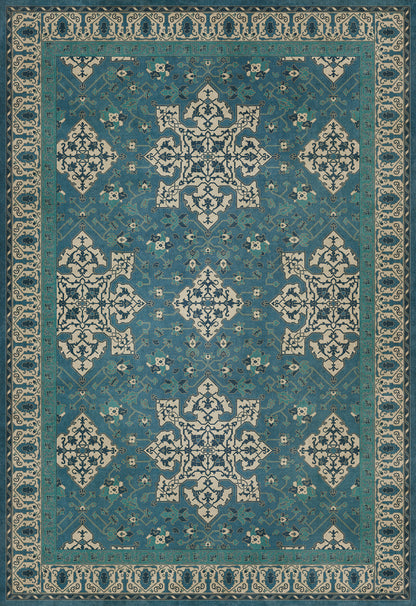 Vintage Vinyl Rug - Star Ushak - Calm Shades
