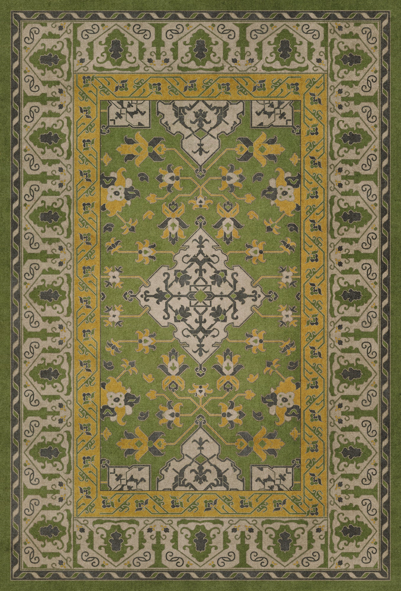 Vintage Vinyl Rug - Star Ushak - Earths Charms