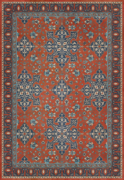 Vintage Vinyl Rug - Star Ushak - Ever Burning Stars