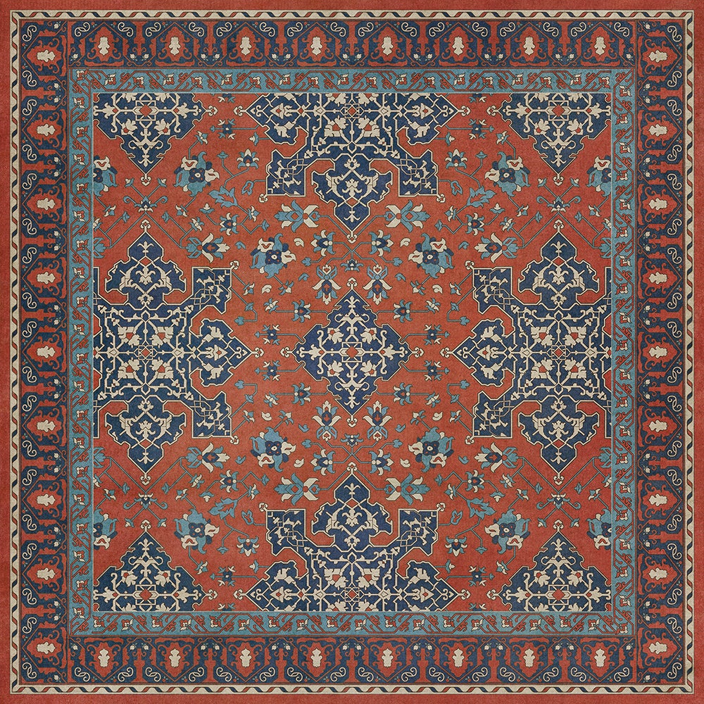 Vintage Vinyl Rug - Star Ushak - Ever Burning Stars