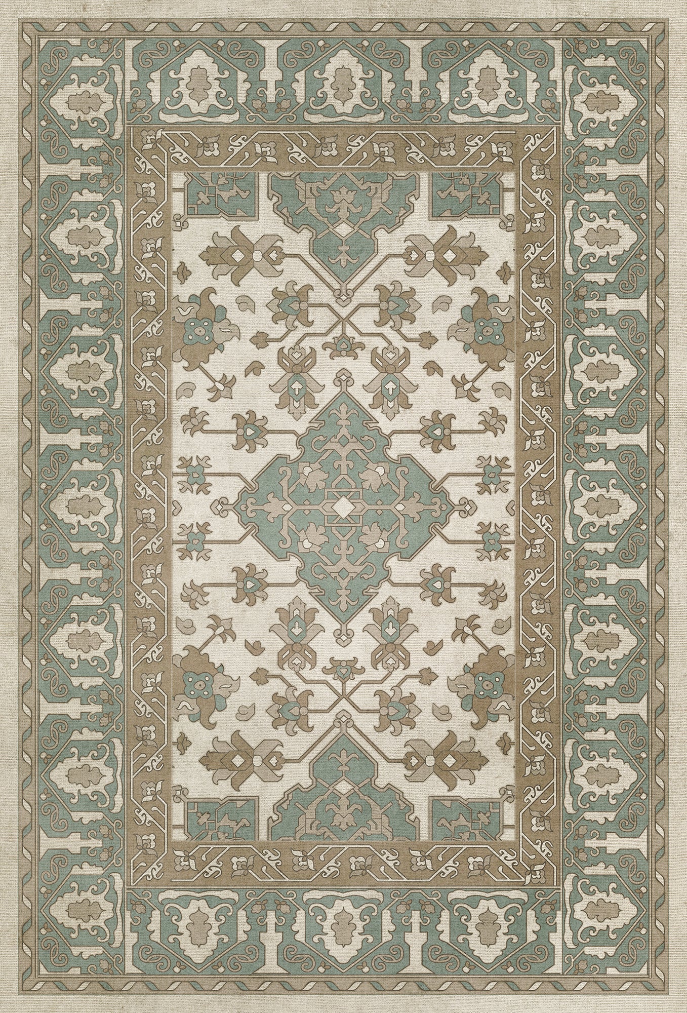 Vintage Vinyl Rug - Star Ushak - Fair Splendors