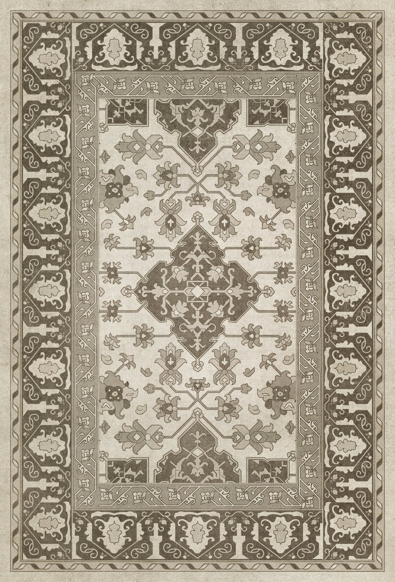 Vintage Vinyl Rug - Star Ushak - Majesty Shining