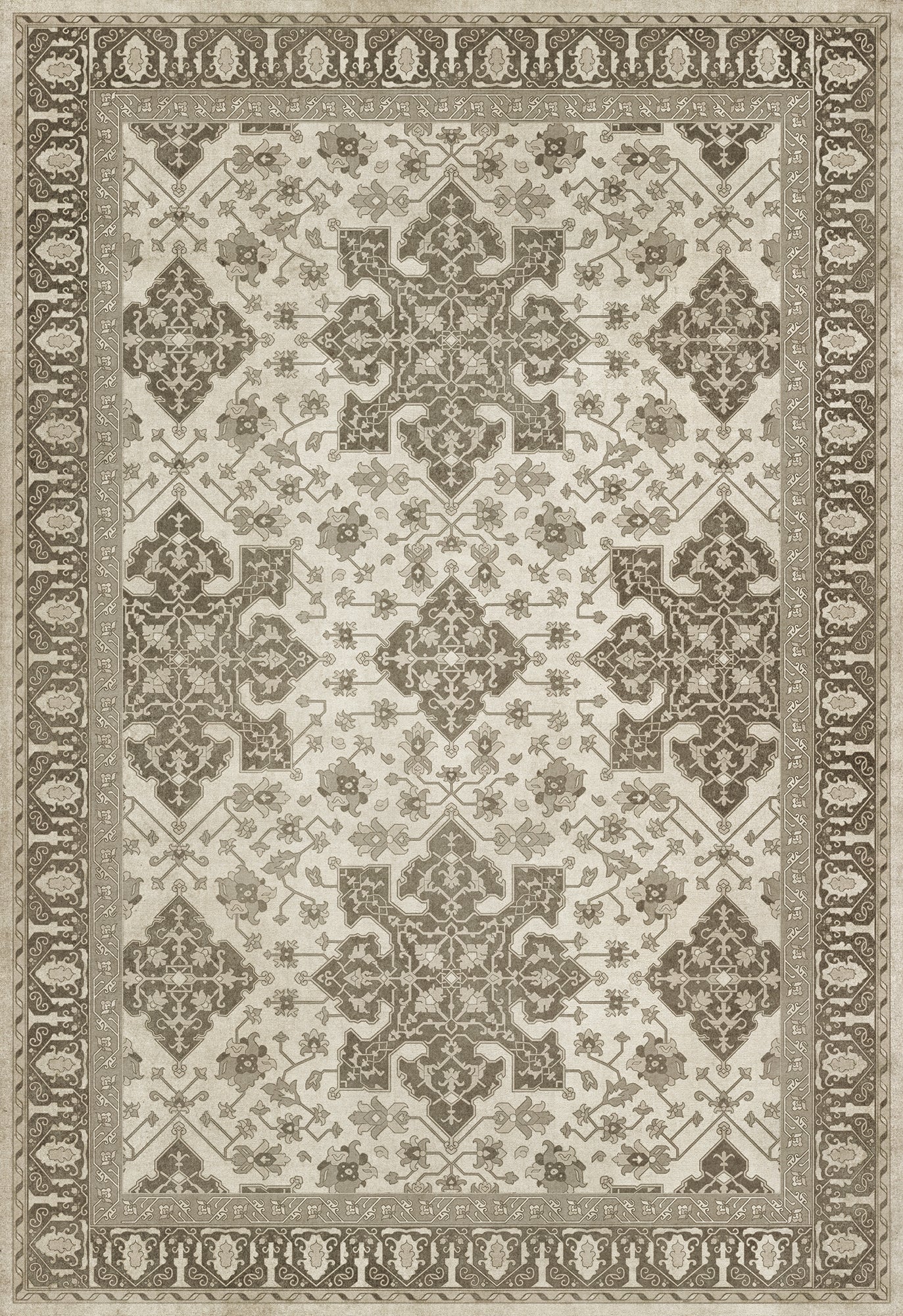Vintage Vinyl Rug - Star Ushak - Majesty Shining