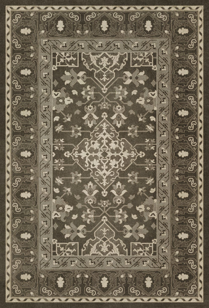 Vintage Vinyl Rug - Star Ushak - Ray of the Night