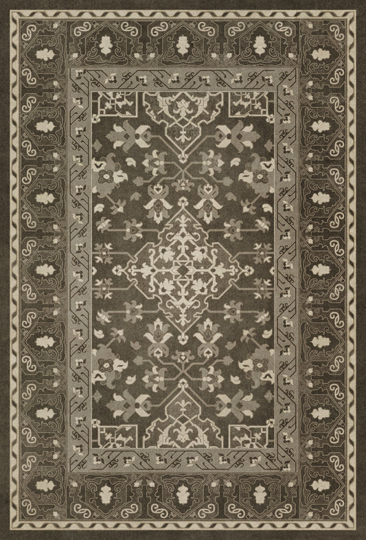 Vintage Vinyl Rug - Star Ushak - Ray of the Night