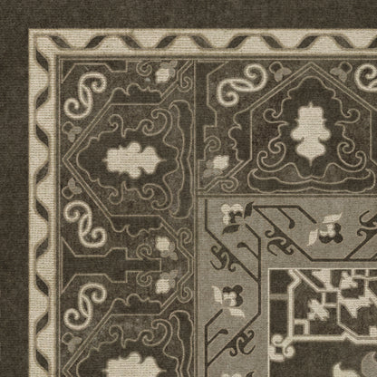 Vintage Vinyl Rug - Star Ushak - Ray of the Night
