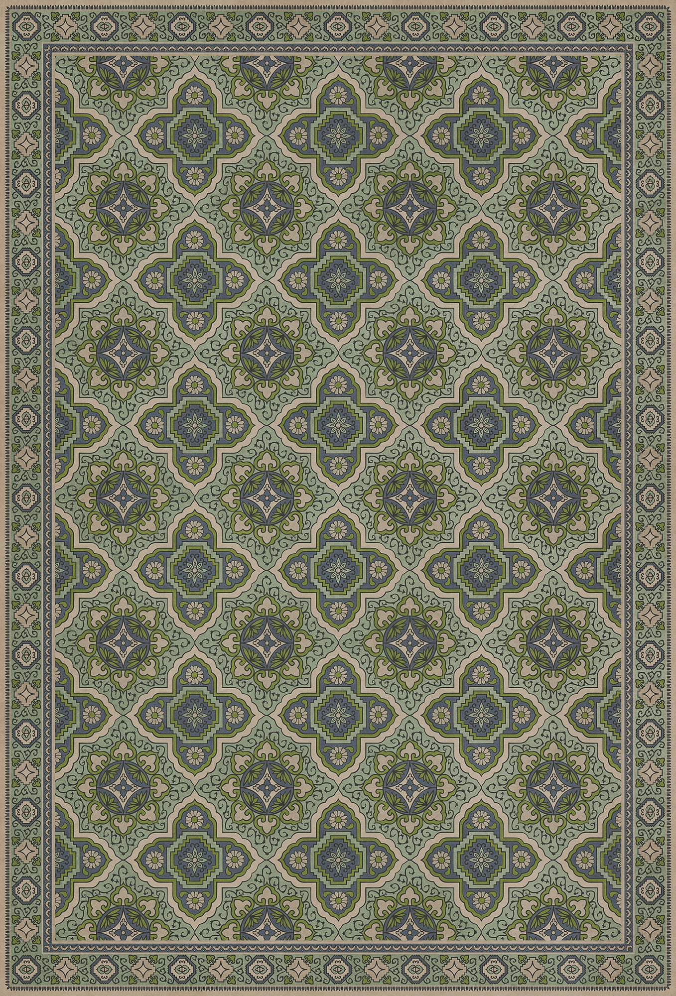 Vintage Vinyl Rug - Antiquary - Fly Leaf