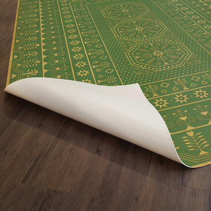 Vintage Vinyl Rug - Embroidery - Dreams of Thee