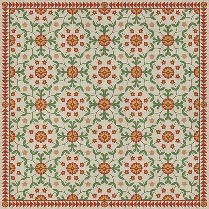 Vintage Vinyl Rug - Whig Rose - Contemplation