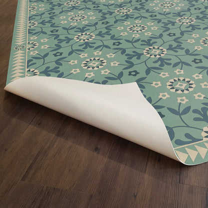 Vintage Vinyl Rug - Whig Rose - Life is a Journey