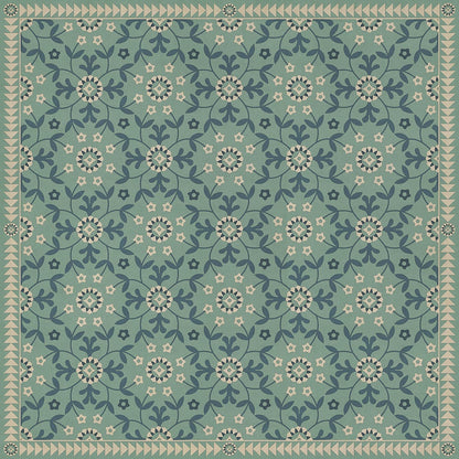 Vintage Vinyl Rug - Whig Rose - Life is a Journey