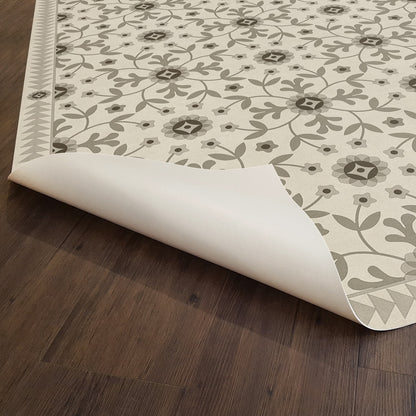 Vintage Vinyl Rug - Whig Rose - Divine and Moral