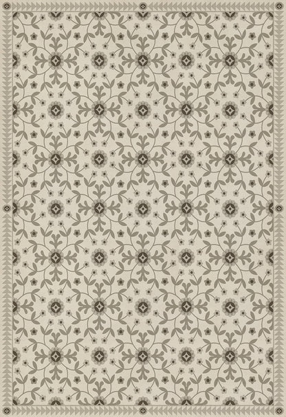 Vintage Vinyl Rug - Whig Rose - Divine and Moral