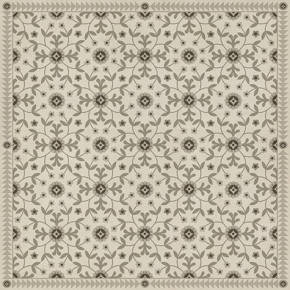 Vintage Vinyl Rug - Whig Rose - Divine and Moral