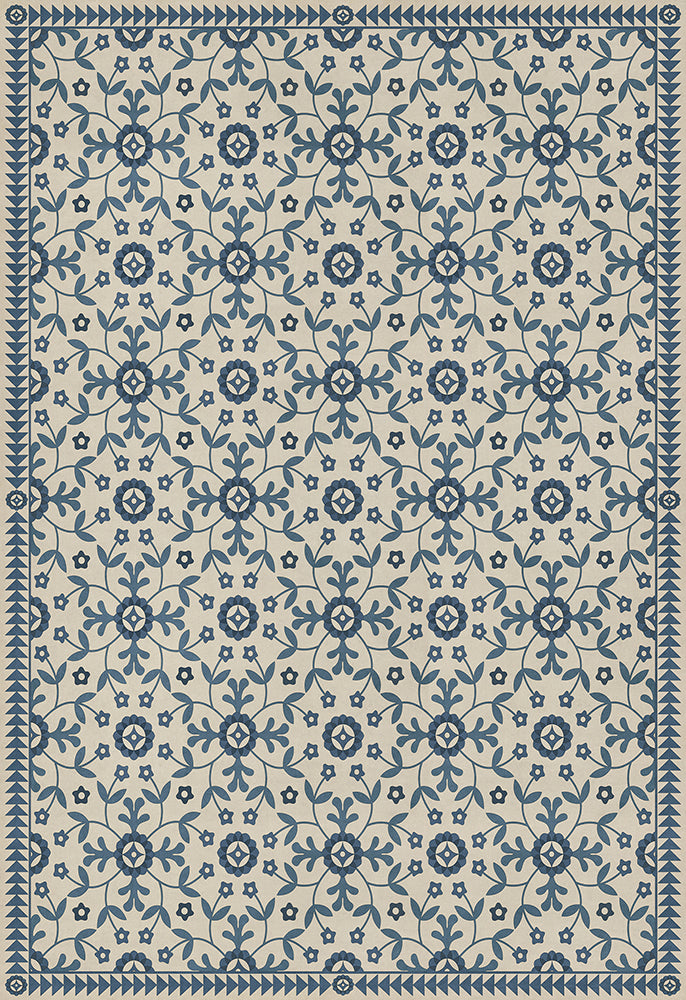 Vintage Vinyl Rug - Whig Rose - The Day Has Eyes
