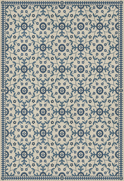 Vintage Vinyl Rug - Whig Rose - The Day Has Eyes