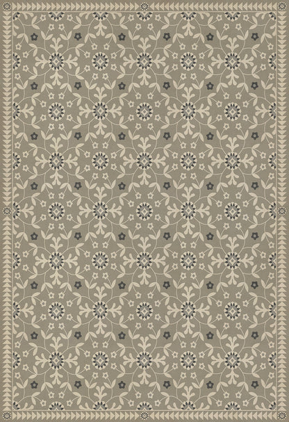 Vintage Vinyl Rug - Whig Rose - To The Nightingale