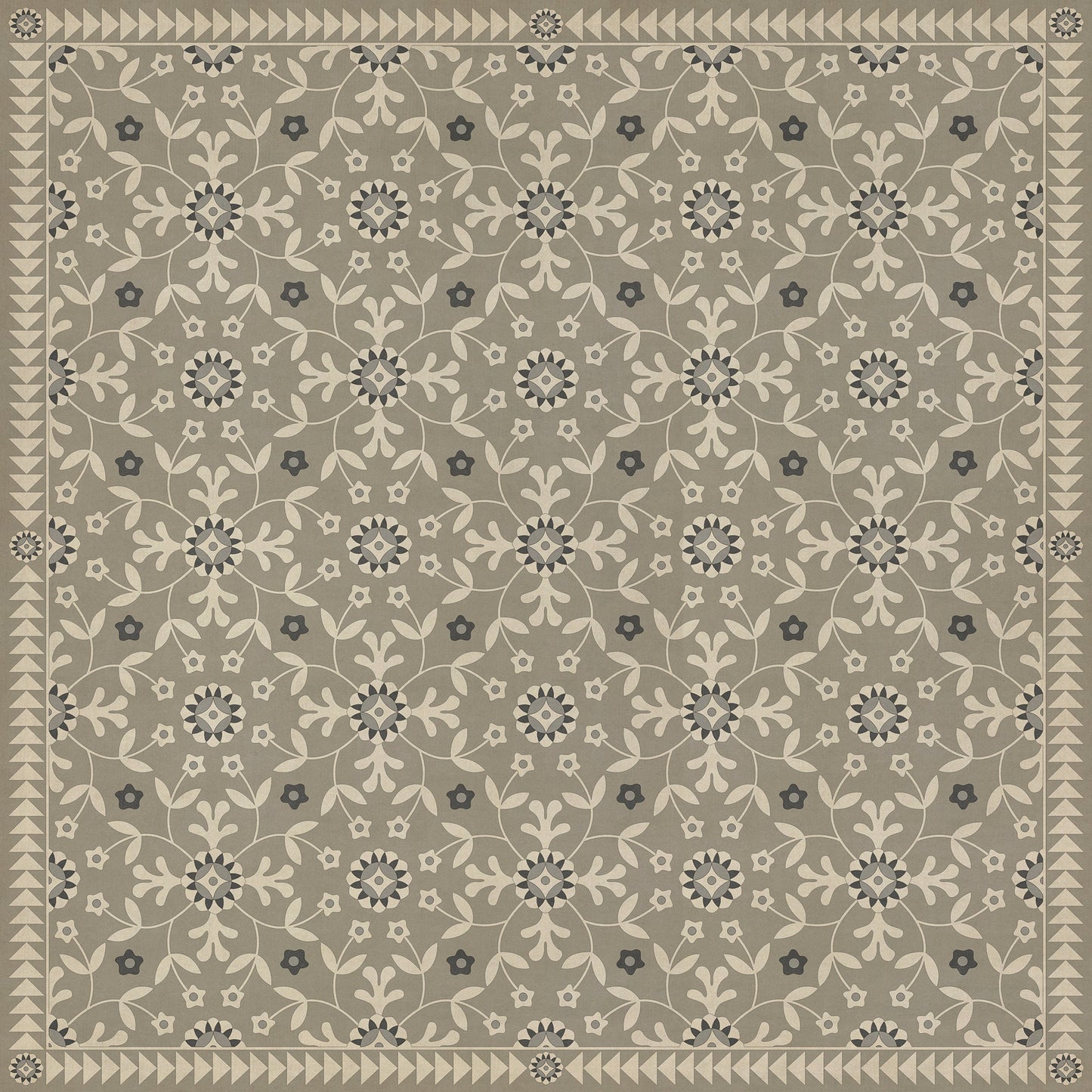Vintage Vinyl Rug - Whig Rose - To The Nightingale